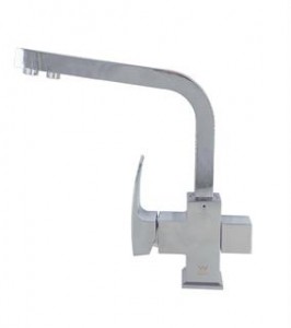 Flick Mixer goose neck with separate pure water outlet 